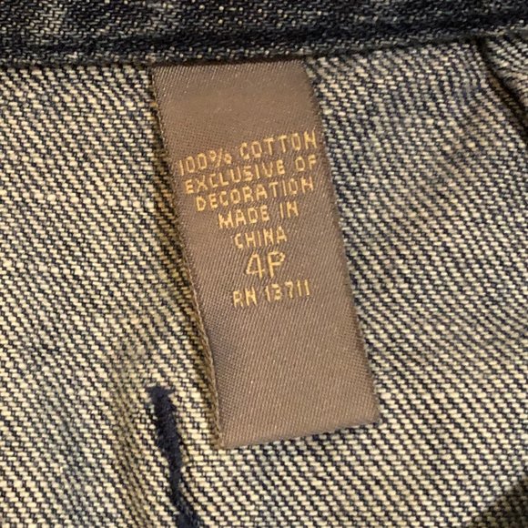 WOMENS KATE HILL BLUE SEQUINED RAW EDGE A-LINE DENIM SKIRTS 4P - Picture 7 of 7